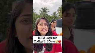 Build Coding Logic in 5Days❤️🔥