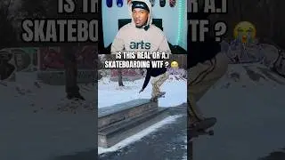 Это реально или это скейтбординг с использованием ИИ? Что за бред? 😭