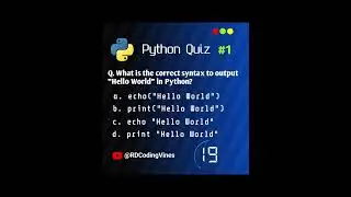 Comment your answer. 🐍 