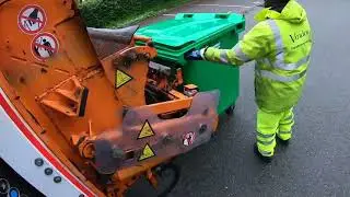 HGV CLASS 2 POV DRIVING MERCEDES ECONIC 2630 - WASTE COLLECTORS IN ACTION