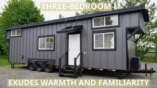 Explore This Modern Three-Bedroom Tiny Homes Can Accommodate Up to Eight People