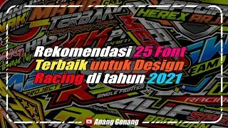 Rekomendasi dan share link 25 font pack Racing terbaik di tahun 2021