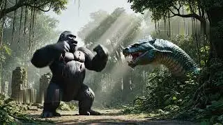 King Kong vs Titanoboa &ndash; Epic Battle After 60 Million Years! 🦍🐍 The Jungle Throne War Begins
