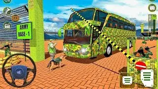 Army Soldier Bus Driving Simulator US Offroad Transport Duty Driver 3D Android GamePlay