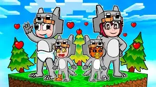 Teniendo una FAMILIA DE LOBOS en Minecraft! 🐺😱 BEBÉ NOOB