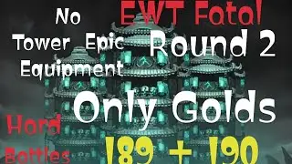 Elder Wind Fatal - 189 + 190 hard battles only gold round 2 poison team and dark Raiden