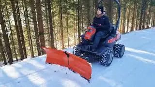 Test: Husqvarna Rider P524 im ersten Wintereinsatz