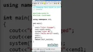 C++ Change console text color 