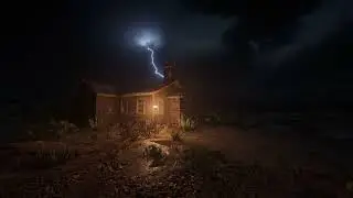 Thunderstorm Nightscape | Let the Rain and Thunder Carry You to Sleep