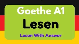 German A1 Lesen || Goethe A1 || Test- 05 || A1 Reading Practice with Answers || Deutsch Lernen