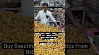 #youtubeshorts. Cotton Jaipuri Suits Now At BNS Enterprises. 1 Piece Available With Free Shipping.