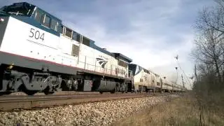 Amtrak P32-8WH 504 Leading Hiawatha 337 - 3/29/2016