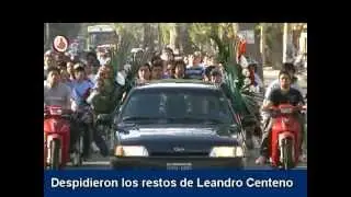 Despiden los restos de Leandro Centeno
