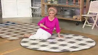 Veranda Living Buffalo Check In/Outdoor Reversible Rug on QVC