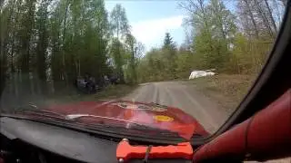 Kong Christian Race 140426 ola bengtsson olofstr&ouml;ms mk sista bilen innan stoppet (bilbrand)