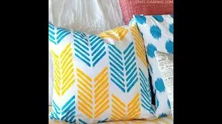 DIY Stenciled Pillow with Paint A Pillow