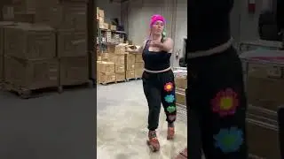 Practicing my roller skating spins