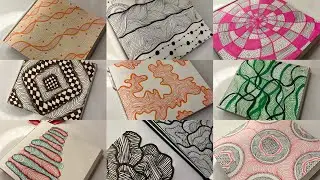 Add some zentangle calm to your day.. Relaxing Zentangle Art✨