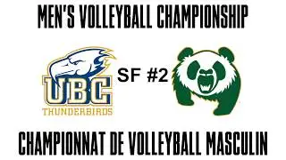 2018 U SPORTS Men's Volleyball Championship - SF #2 - Alberta vs. UBC