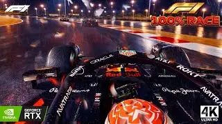 F1 26 &ndash; Red Bull RB26 | 100% Wet Night Grand Prix 🌧️ Rain Battle | 4K RTX