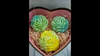 Красивые свечи розы своими руками.