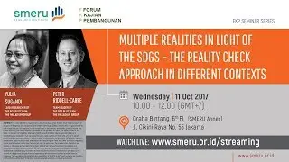 Multiple Realities in Light of the SDGs &ndash; The Reality Check Approach in Different Contexts