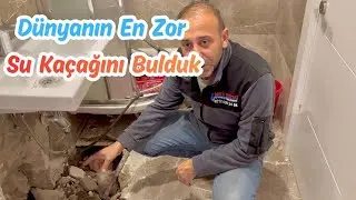Pimaş borusundaki su kaçağını tespit edip onarımını yaptık