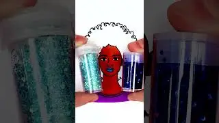 Glitter Glam Afro Style! 💫🎨 Easy DIY Hair Art for Kids #shorts