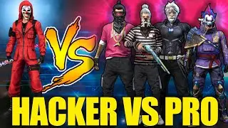 HACKER VS PRO PLAYERS [1VS 4]FREE FIRE HACKER GAMEPLY|| FREE FIRE TIPS IN TAMIL|| RUN GAMING TAMIL