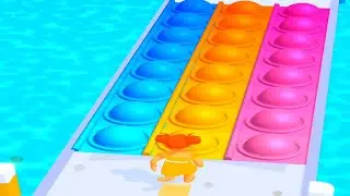 Pop It Run 🌈👉🌈 Gameplay Walkthrough Max Level Latest Update Android,iOS