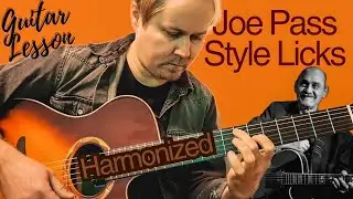 Joe Pass Style Licks Harmonized - GUITAR LESSON