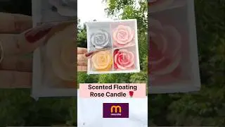 Affordable Scented Floating Rose  Candle From Meesho ✨ Comment for the link 🖇️
