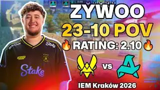 💀 ZYWOO POV: OVERPASS AWP TAKEOVER vs Aurora! | IEM Krak&oacute;w 2026