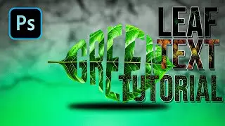 Leaf Text Effect On Photoshop 2025 #photoshop #learning #editing