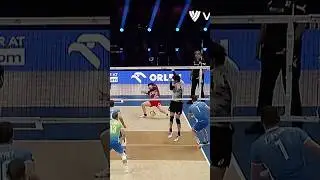 Unstoppable 133 km/h Spike Hits Libero 🥶 #epicvolleyball #volleyballworld #volleyball