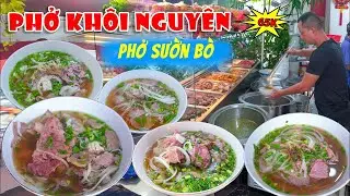Ăn Phở Sườn Bò Siêu Ngon Nước Hầm Đậm Đà Cốt Phở Miền Nam ở Sài Gòn