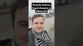 Supercharger Tesla w Gliwicach - ruszyła budowa! #tesla #supercharger #gliwice #teslaGliwice