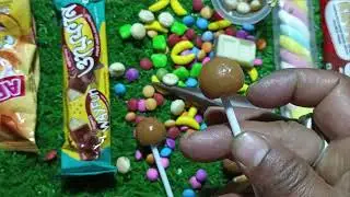 Chocolate Unboxing 10 Foreign Bars + Satisfying Crinkle & Bite Sounds #asmr #lollipops #giantcandy #