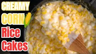 🌽YES, the on-the-house Korean CHEESE CORN that everyone LUVS❗️Creamy Cheese Corn with Rice Cakes🧀콘치즈