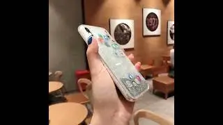 Case Creation Liquid Glitter Glitter Colorful Bling Quicksand iOS Acrylic Icon Floating APP Case