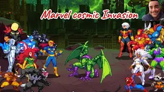 Gameplay MARVEL COSMIC INVASION todos os personagens liberados