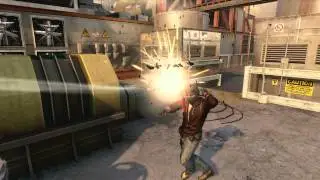 Combat Axe Hits Sensor Grenade