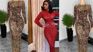 HOW TO CUT A SEQUINS PARTY DRESS WITH OUT JOINING EASY AND BEGINNERS FRIENDLY TUTORIAL