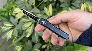 Marfione Custom Knives UTX-70 - D/E Mirror Polish Hefted Alloy Custom Knife From R1MarketPlace