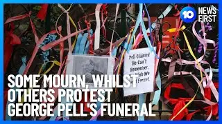 Child Sexual Abuse Survivors Protest George Pell's Funeral | 10 News First
