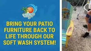 Bring your patio furniture back to life through our soft wash system!