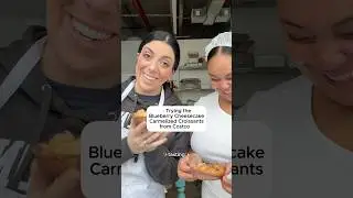 Trying the COSTCO Blueberry Cheesecake Croissants