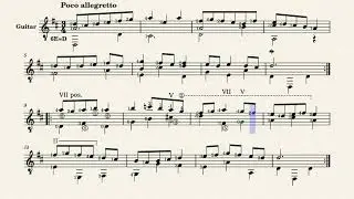 Air, from 'Musick's Hand-maid', XVII century (guitar sheet music)