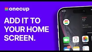 How to Add the OneCup digital loyalty card scanner to Iphone Home Screen