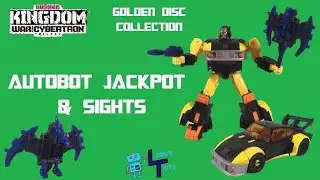 Transformers Kingdom Golden Disc Collection Deluxe Class Autobot Jackpot & Sights Review